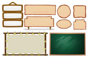 Set of empty board vector