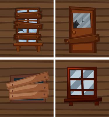 Different conditions of windows