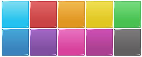 Conjunto de bloques de colores vector