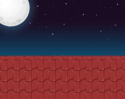 A house roof view vector