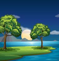 The blue and green colors of nature vector