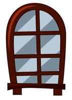 Old fashioned style of window vector