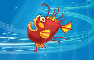 A scary fish vector