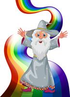 A wizard near the rainbow vector