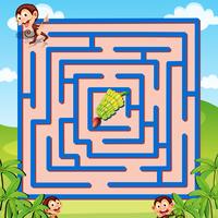 Maze game vector