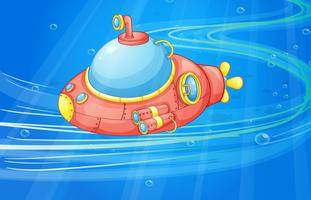 under water submarine vector