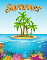 A summer template vector