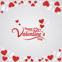 Valentine's day hand lettering vector