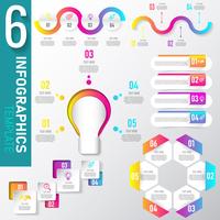 Set of Infographics elements data vector