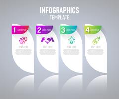 Modern Infographic elements vector design, template of graph with step. vector illustration.