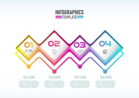 Vector moderno infografía 3d etiqueta, diseño de plantillas.