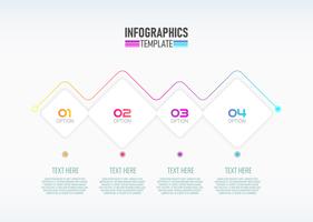 Vector modern Infographic 3d label, template design. Business concept, Infograph with number 4 options.