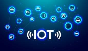 IOT Internet of thing the future technology concept. Vector