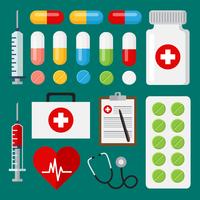 Set medical icons vector