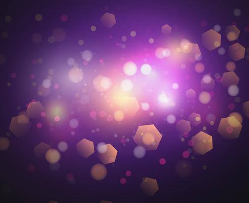 Bokeh lights and glitter background Vector
