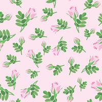 Floral seamless pattern. Flower background. vector