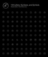 Letters Numbers Alphabet Pixel Perfect Icons (line style) Shadow Edition. 