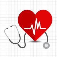 Heart care icon vector