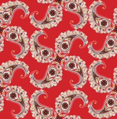 Floral seamless background. Oriental ornament. Flower pattern.