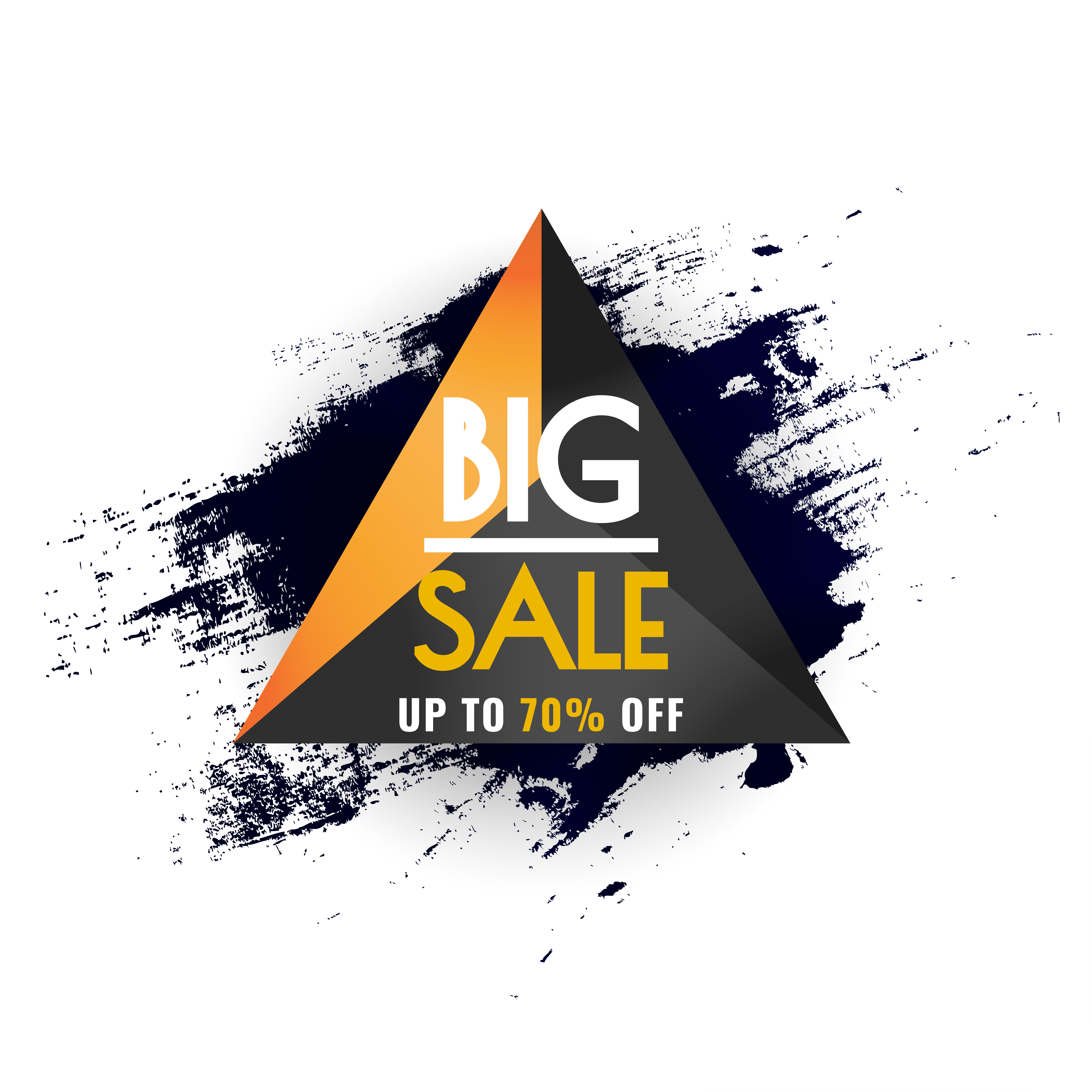Abstract Big Sale Poster Sale Banner Template Design For Web And