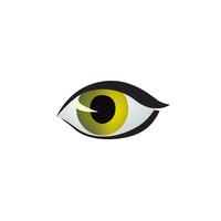 Eye icon. Colored eye design in cat style. Cat eye style vector