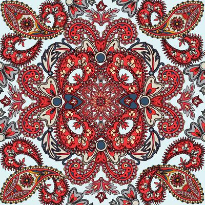 Floral seamless background. Oriental ornament. Flower pattern.