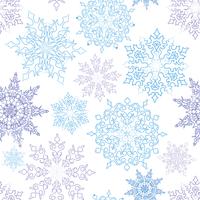 Snow seamless pattern Christmas Winter holiday background vector