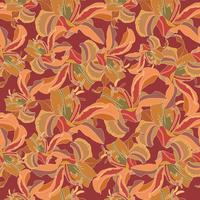 Floral pattern. Flower seamless background. Flourish ornamental garden vector