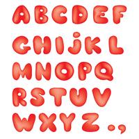 Alphabet. Kid style line latin letter characters alphabet set vector