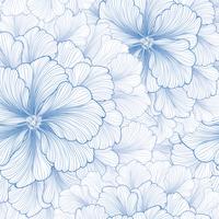 Floral background. Flower pattern. Flourish seamless texture vector