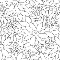 Floral seamless stylish pattern. Spring flower background vector