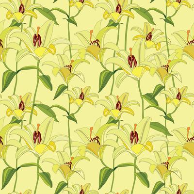 Floral pattern. Flower seamless background. Flourish ornamental garden