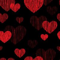 Modelo inconsútil del corazón del amor. Fondo feliz día de San Valentín vector