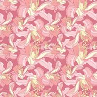 Floral pattern. Flower seamless background. Flourish ornamental garden vector