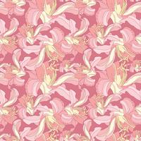 Floral pattern. Flower seamless background. Flourish ornamental garden vector