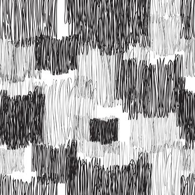 Abstract geometric seamless pattern. Line drawn tile texture