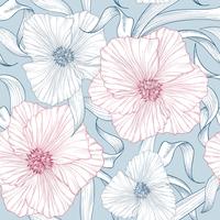 Floral seamless pattern. Flower background. Flourish spring garden vector