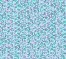 Abstract oriental floral tile pattern. Geometric ornament