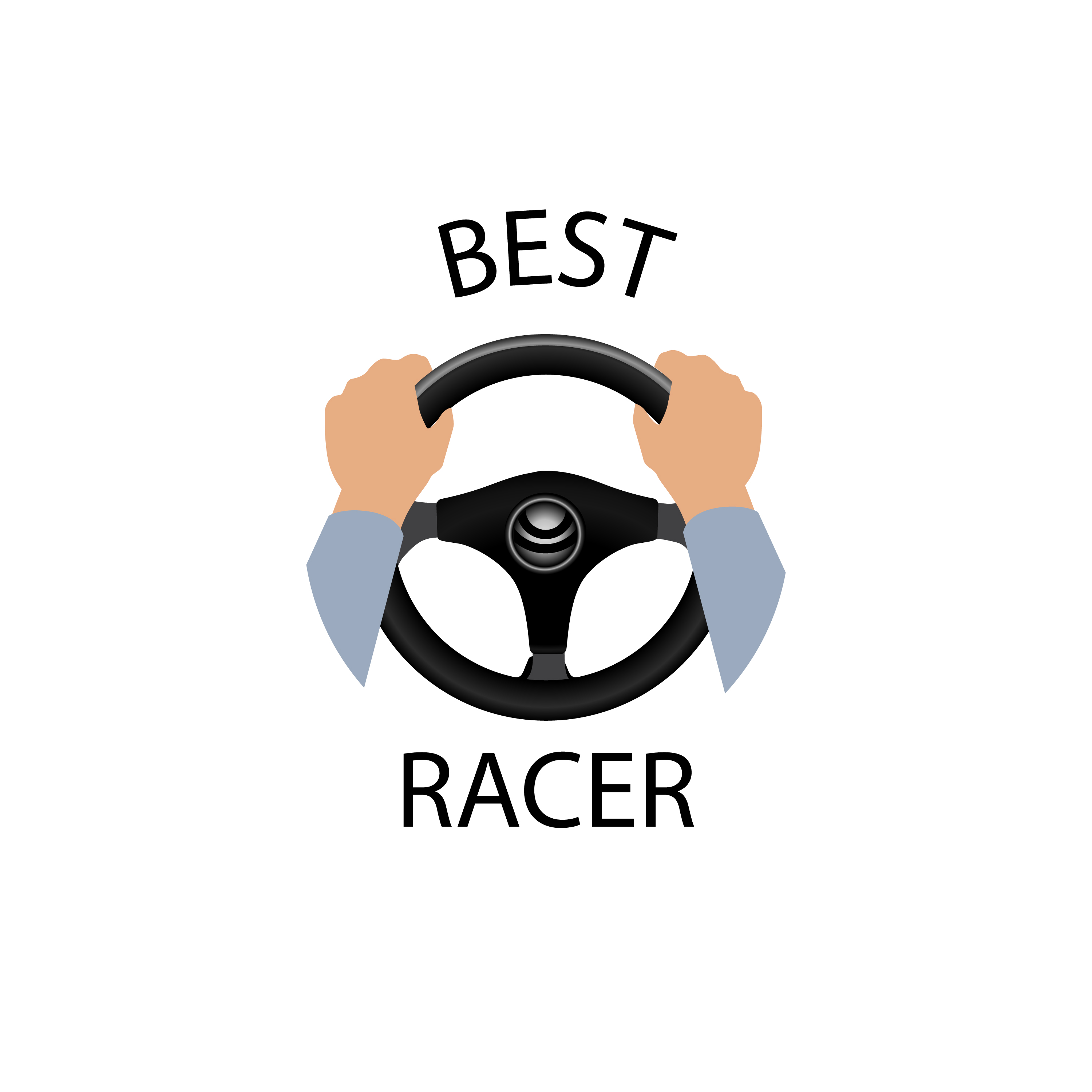 Driving Car Sign Best Racer Banner Diver Design Element