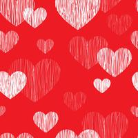 Love heart seamless pattern. Happy Valentines day background vector