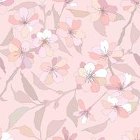 Floral seamless pattern. Flower background. vector