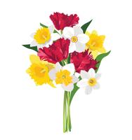 Flower bouquet. Floral frame. Flourish greeting card. Summer decor vector