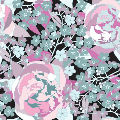 Floral seamless pattern. Flower background. Flourish garden texture