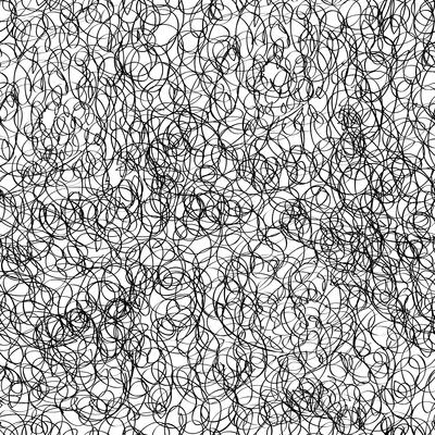 Abstract seamless pattern. Scribble chaotic line doodle texture