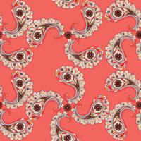 Floral seamless background. Oriental ornament. Flower pattern. vector