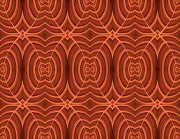 Abstract floral ornament. Geometric line seamless pattern vector