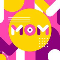 Simple Mom Typography vector