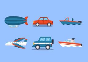 Transportation Set vector