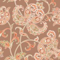 Floral seamless background. Oriental ornament. Flower pattern. vector