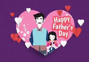 Feliz dia del padre vector